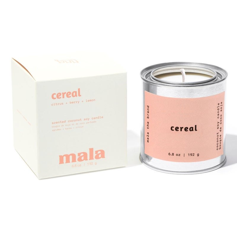 MALA Cereal Scented Soy Candle for Home Vegan Coconut Wax 45Hour Clean Burn Organic Non Toxic Candles Gift for Women Self Care Room Decor 68 oz Classic Size